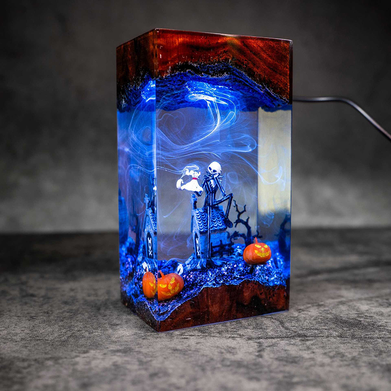 Home Decor Lamp - Lámpara de Resina para Mesa, Figura