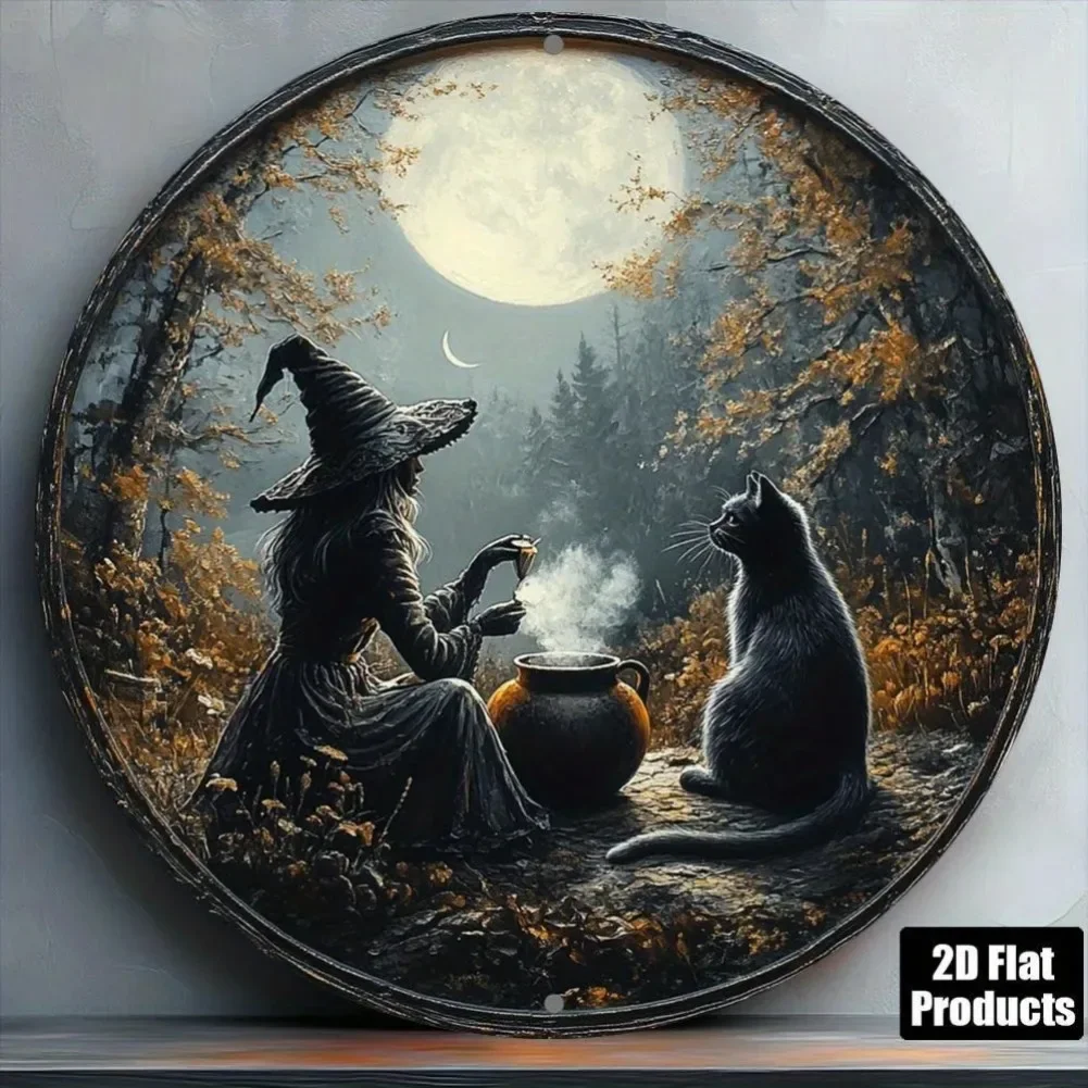 Home Decor Cat - Decoración de pared Retro de Halloween,