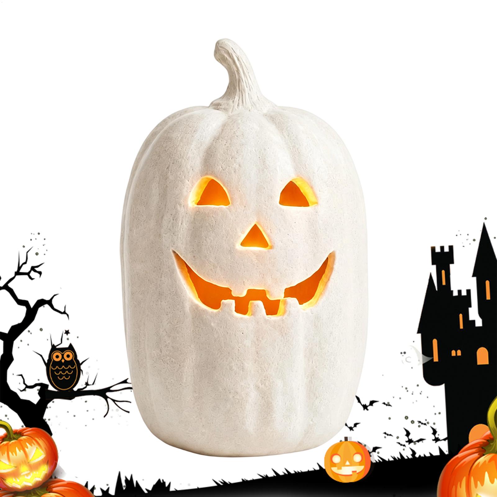 Home Decor Resin - Linternas de calabaza espeluznantes, centro de