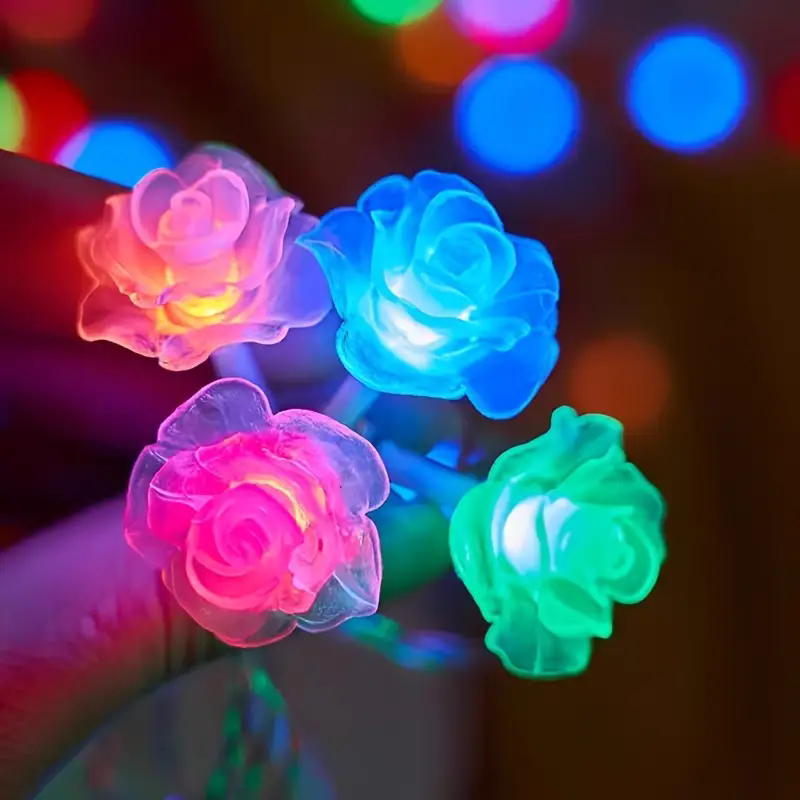 String Curtain Light - Guirnalda de luces rosas de 6M