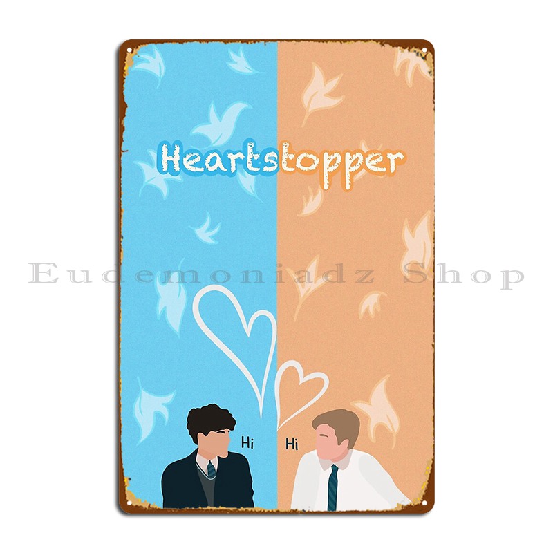 Home Decor Netflix - Heartstopper Netflix-letrero de Metal para pared,