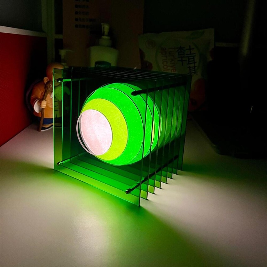 Home Decor Lamp - Lámpara de Acrílico Verde de Mil