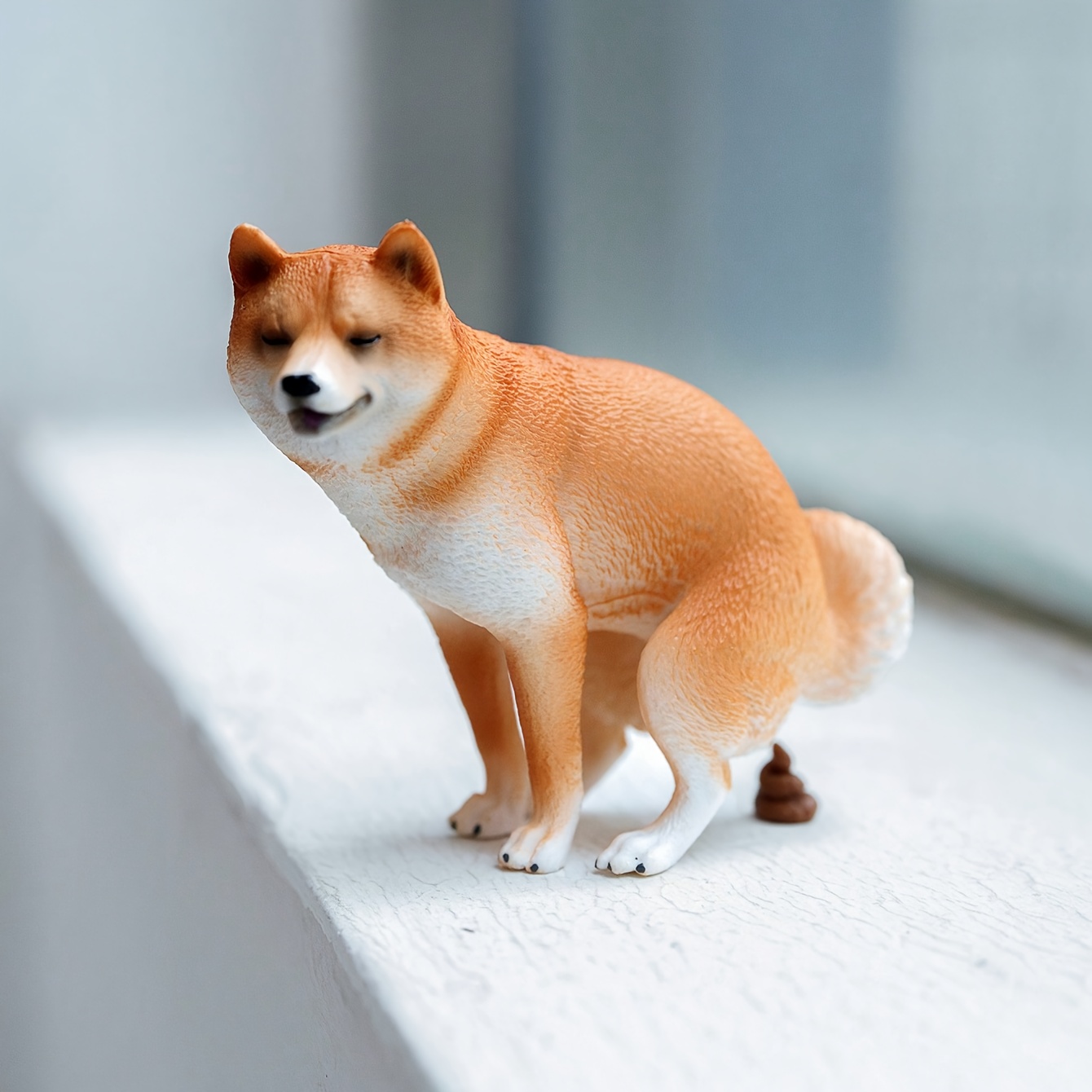 Home Decor Resin - Figuras divertidas de Shiba Inu a