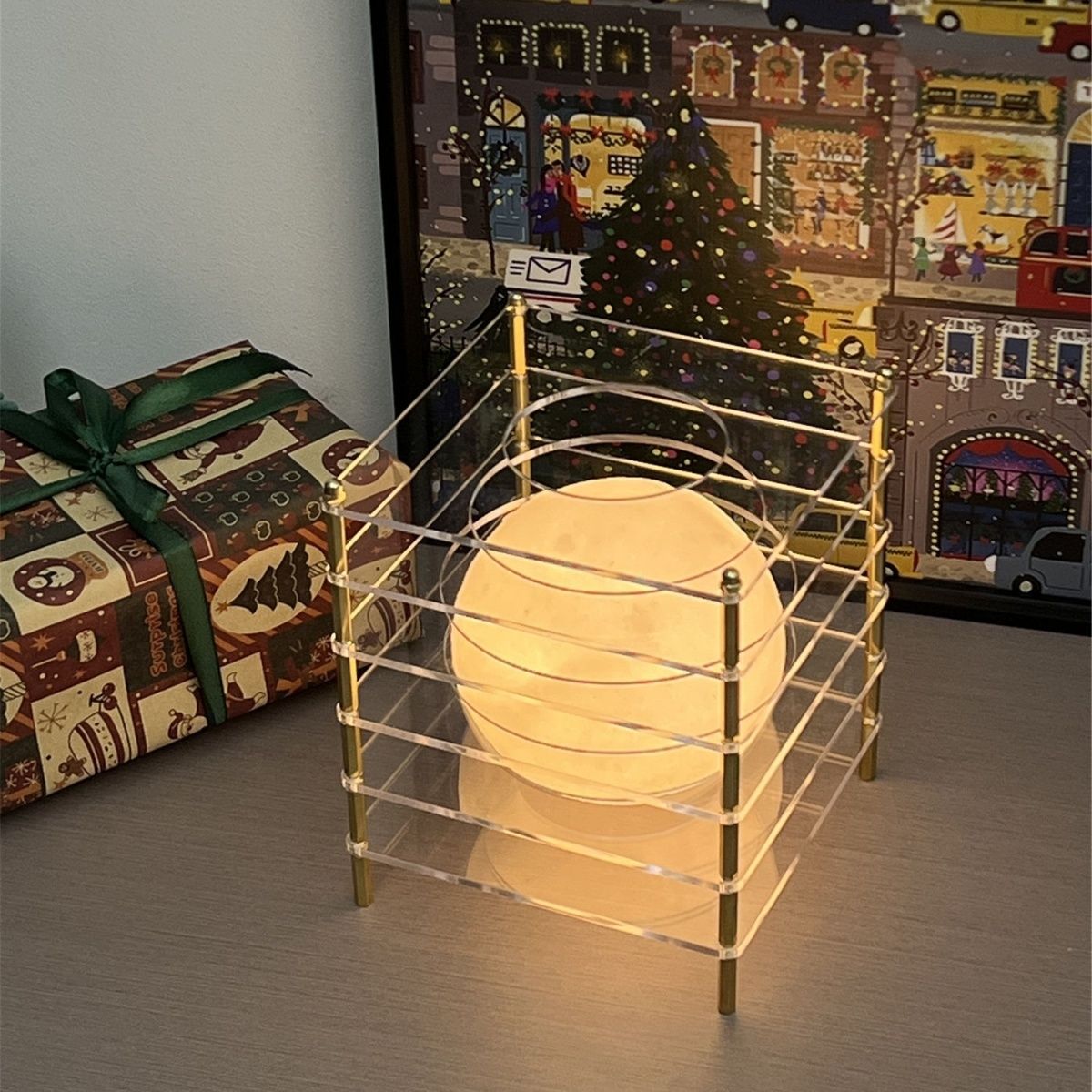 Home Decor Lamp - Lámpara de Escritorio Recargable Acrílica RGB