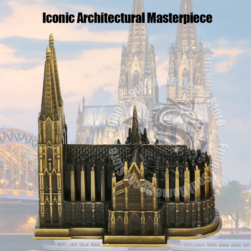 Germany Home Decor - Catedral de Colonia de Metal, modelo