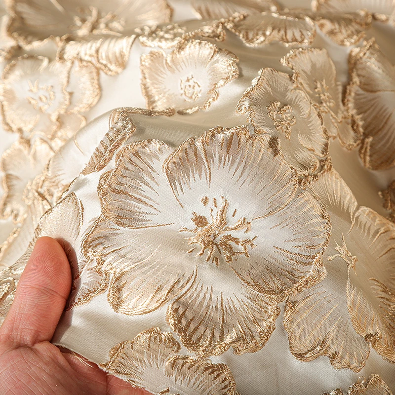 Home Decor Curtains - Tela Jacquard de flor de ciruelo