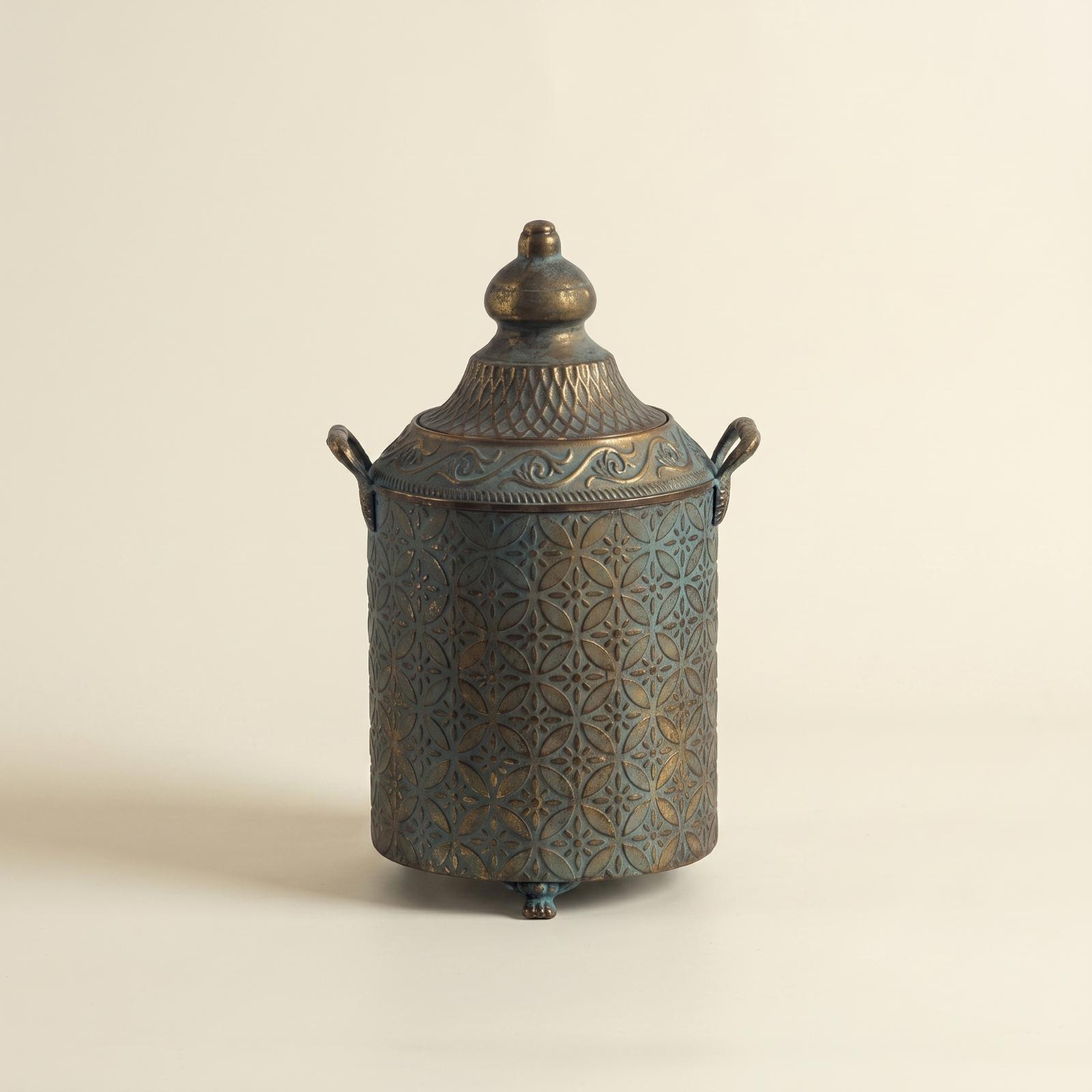 Home Decor Vase - Jarrón Decorativo de Metal con Acabado