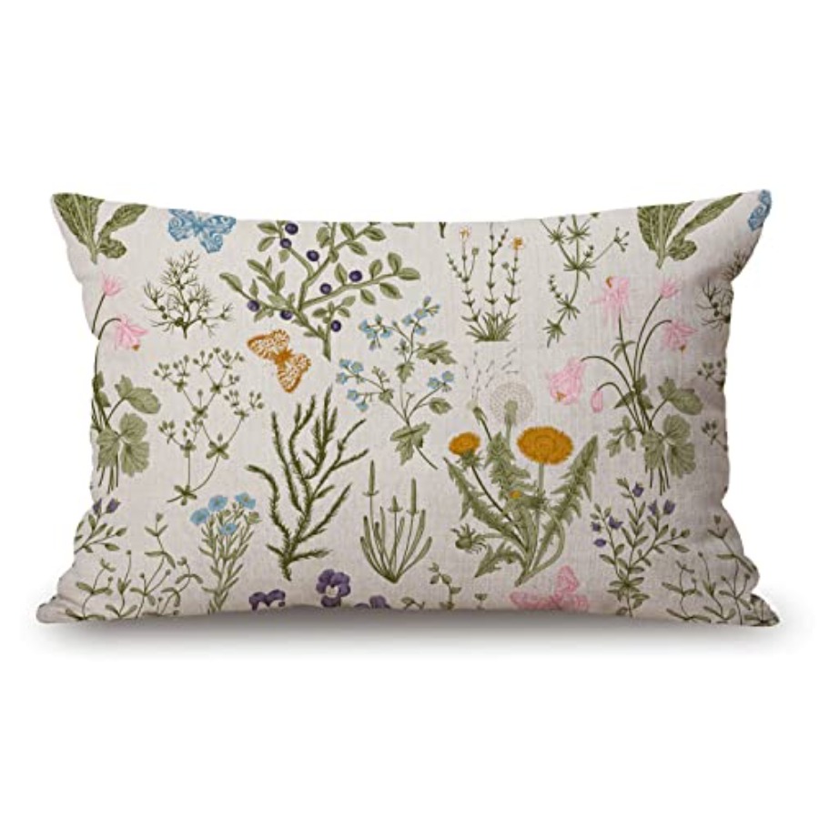 Decorative Throw Pillow - Funda de Almohada Decorativa de Lino