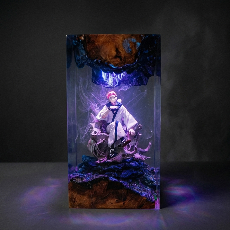 Home Decor Lamp - Lámpara de Resina para Mesa, Figura