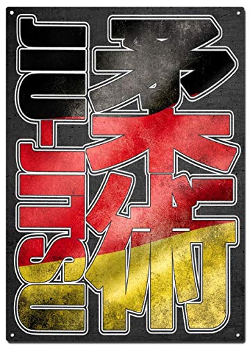 Germany Home Decor - Letreros de metal Jiu Jitsu Germany,