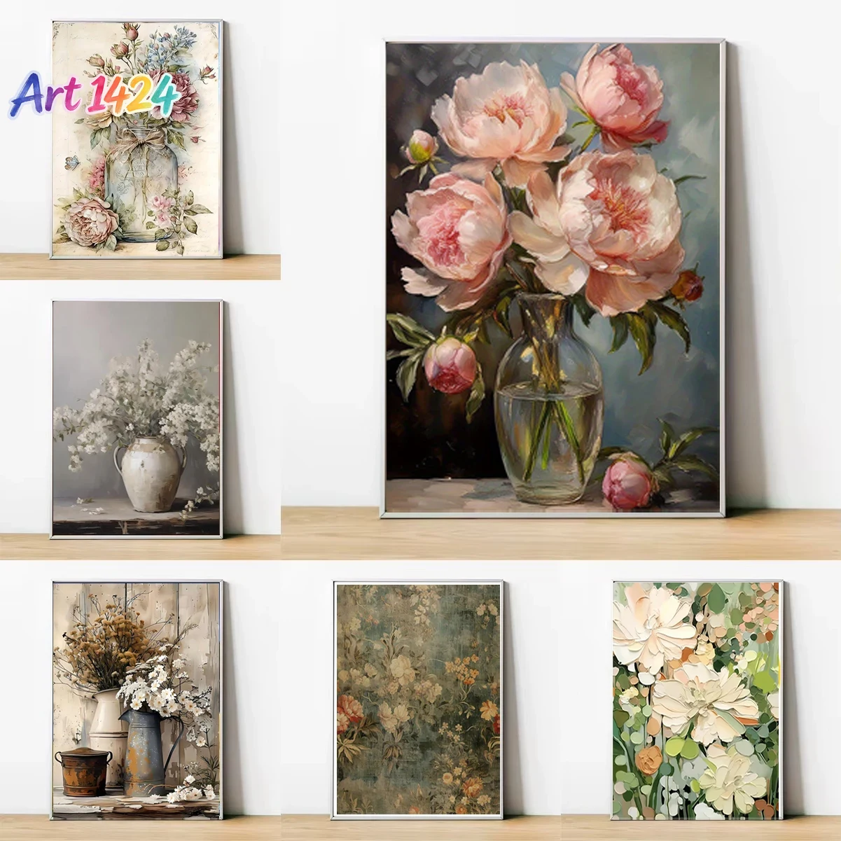 Home Decor Vase - (1 unidad, sin marco) 1 pieza