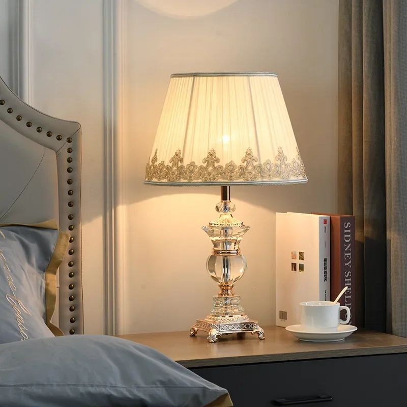Home Decor Lamp - Lámpara de Mesa de Cristal Estilo