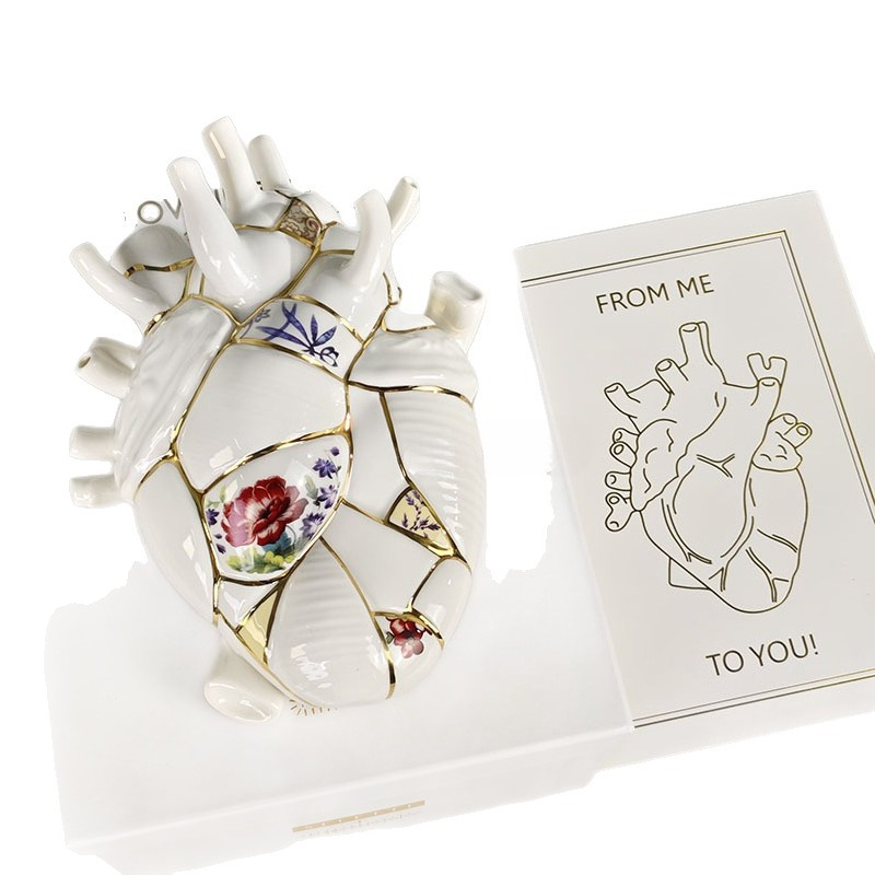 Home Decor Vase - Jarrón con forma de corazón para