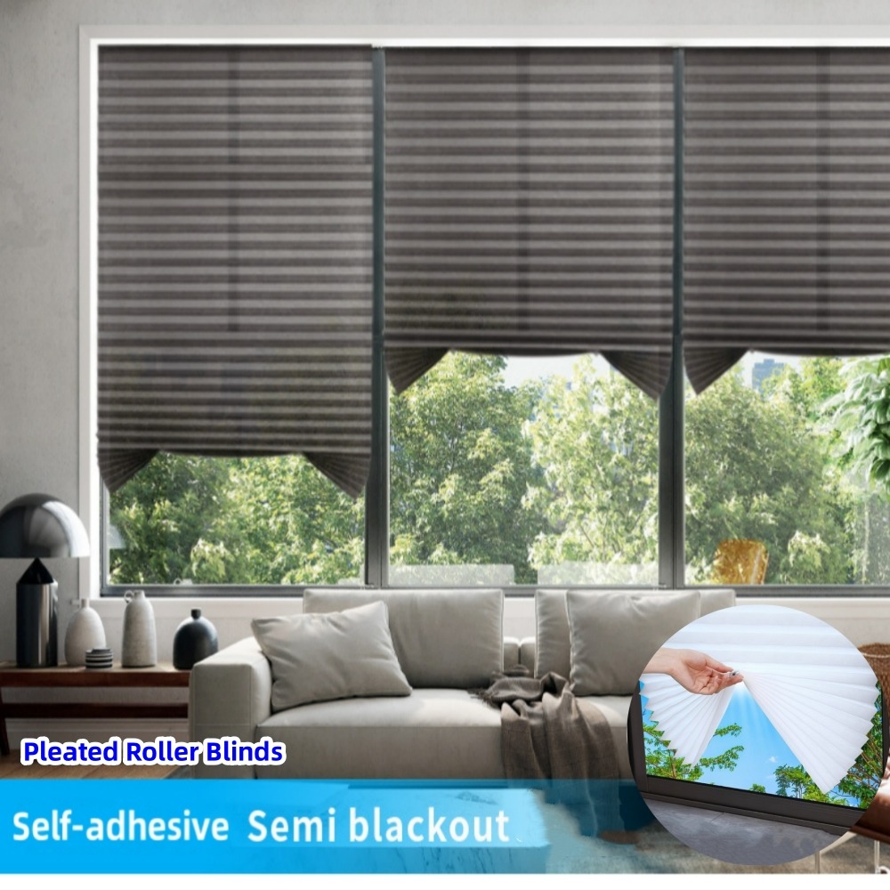 Home Decor Window Blinds - Cortina de ducha de baño autoadhesiva,