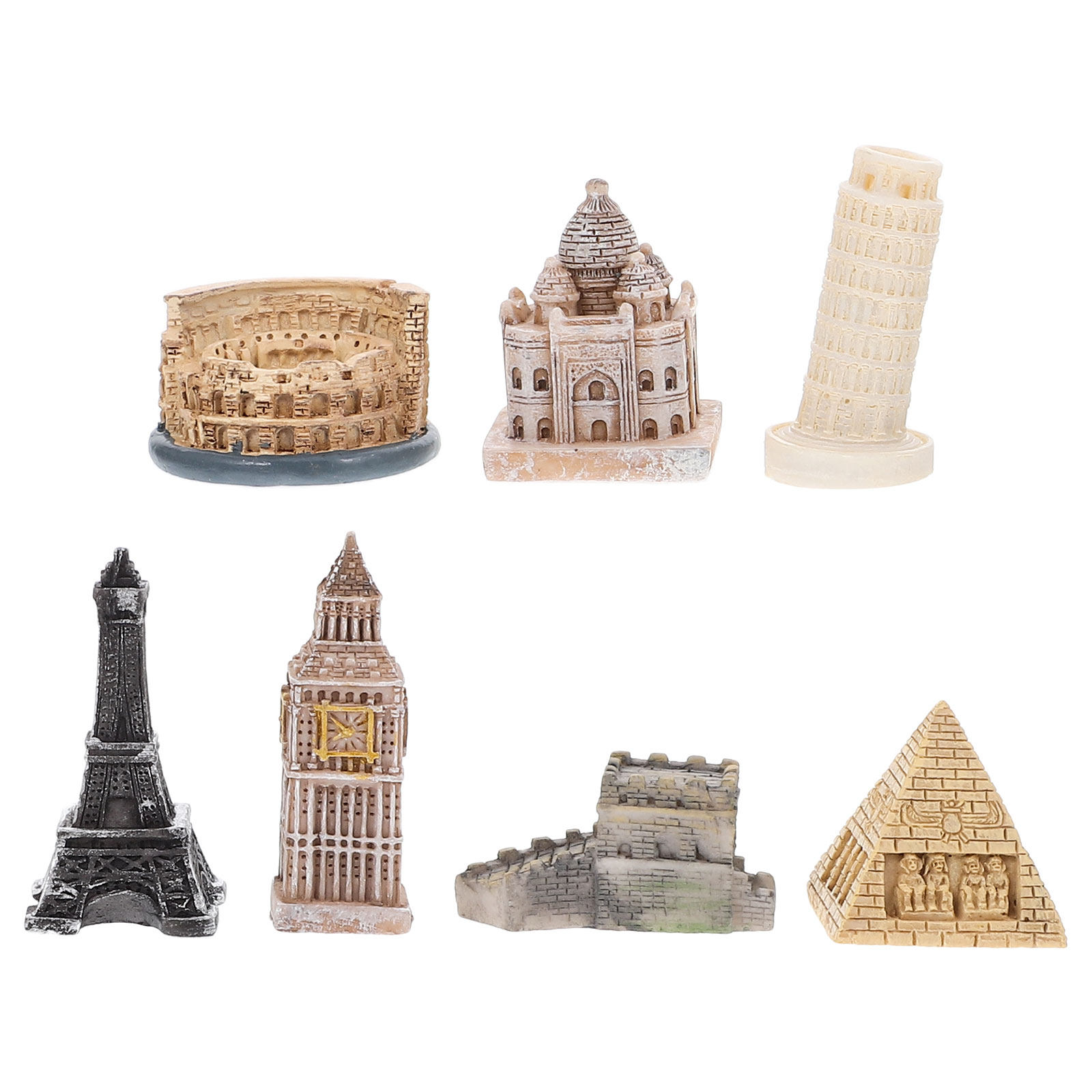 Home Decor Resin - Juego de 7 estatuas romanas realistas