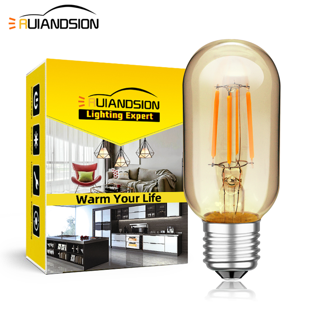 Home Decor Lamp - Bombilla LED de Filamento E27 T45