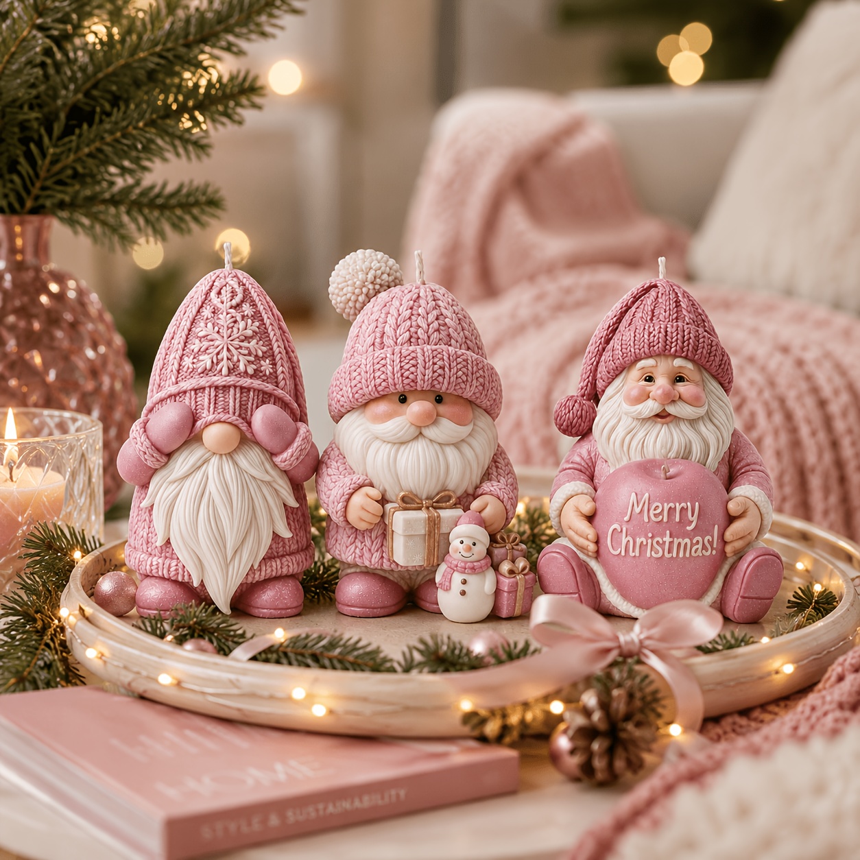 Home Decor Xmas Gifts - Molde de silicona para velas de