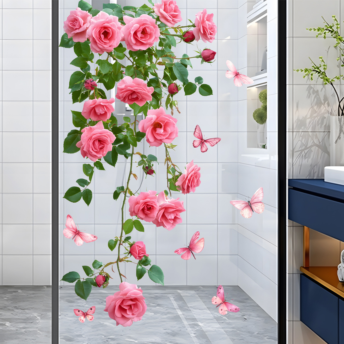 Home Decor Window Blinds - Calcomanía para ventana de vid y