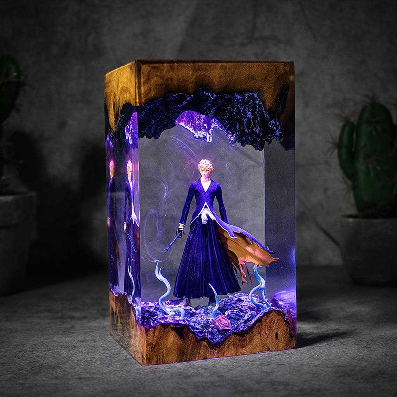 Home Decor Lamp - Lámpara de Resina para Mesa, Figura