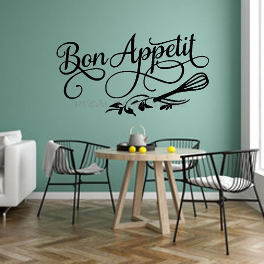 Home Decor Indonesia - Adhesivo de pared Good Appetite para