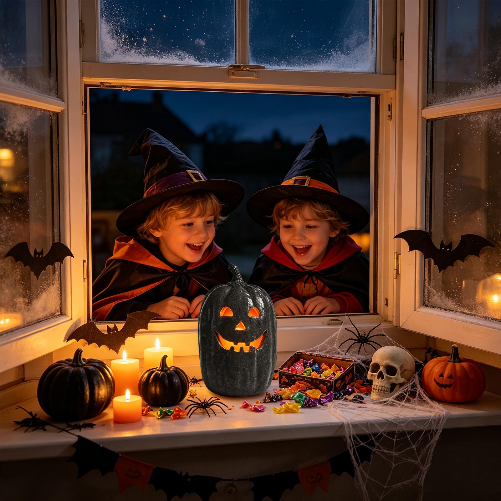 Calabazas de Halloween, Manual - Home Decor Resin reseña y precio