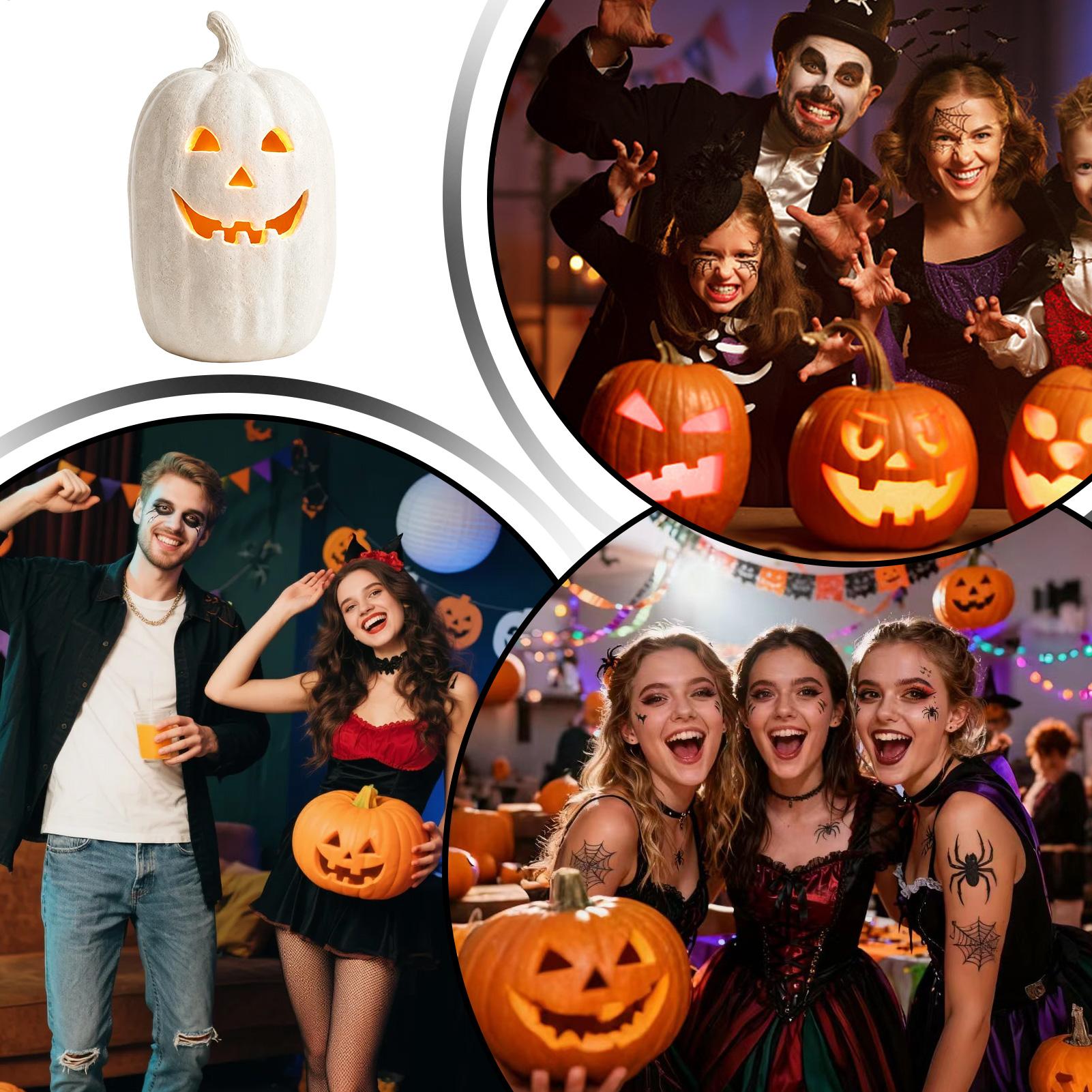 Calabazas de Halloween, Manual - Home Decor Resin reseña y precio