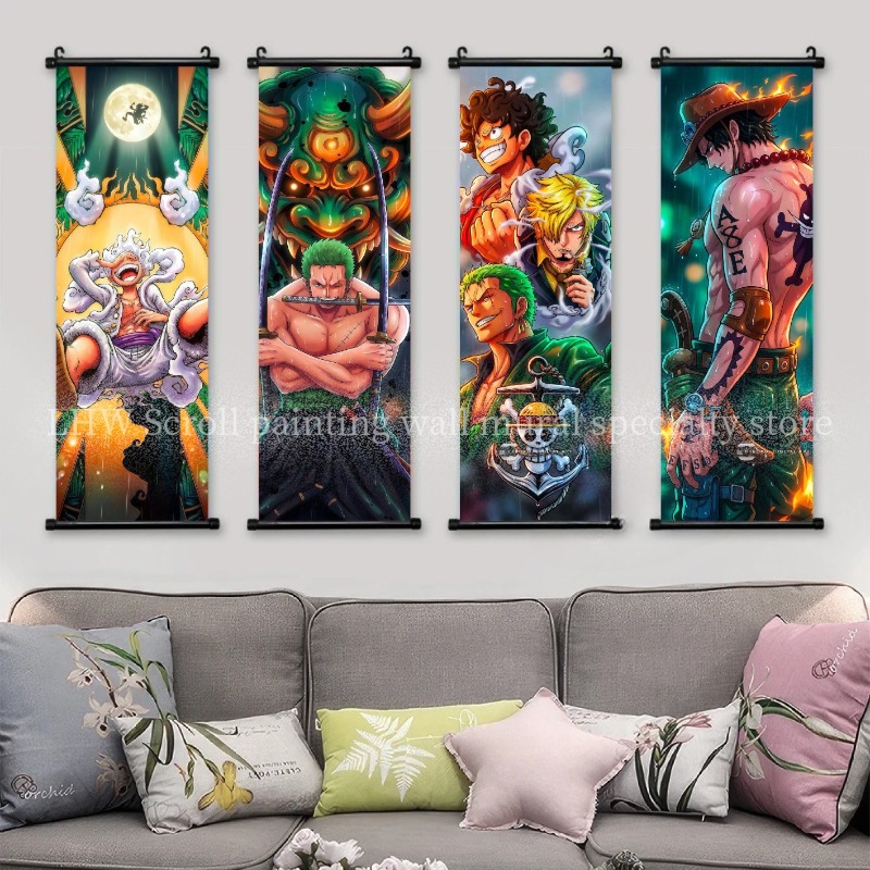 Póster de Personajes de One Pi - Home Decor Online reseña y precio