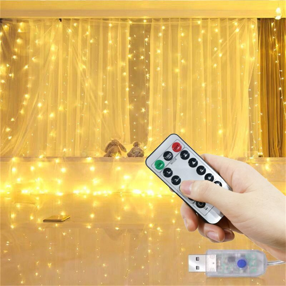 Luces de Cortina LED, Guirnald - String Curtain Light reseña y precio
