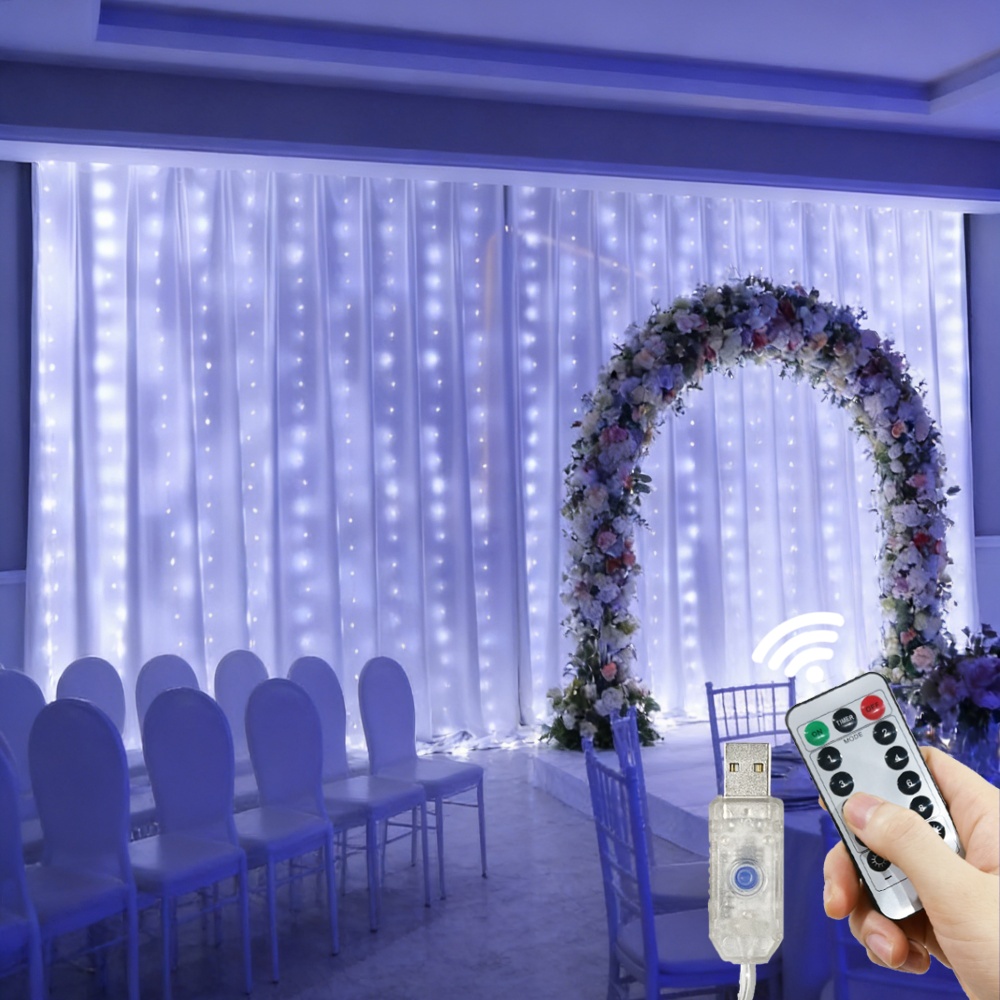 Luces de Cortina LED, Guirnald - String Curtain Light reseña y precio