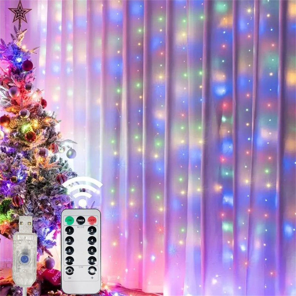 Luces de Cortina LED, Guirnald - String Curtain Light reseña y precio