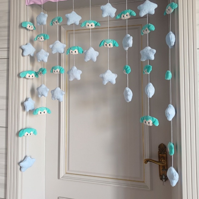 Hatsune Miku-cortina de puerta - Home Decor Curtains reseña y precio