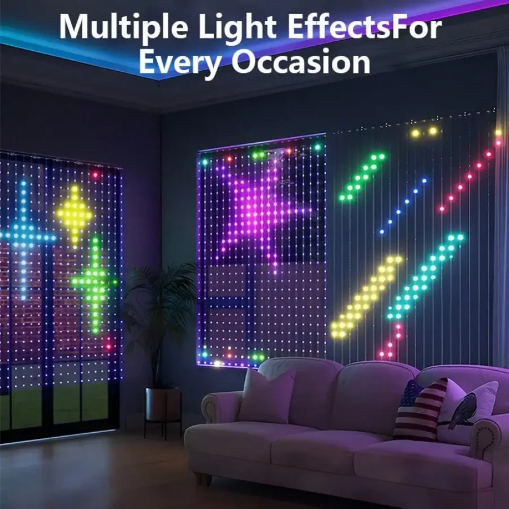 Cortina de luces inteligente d - String Curtain Light reseña y precio