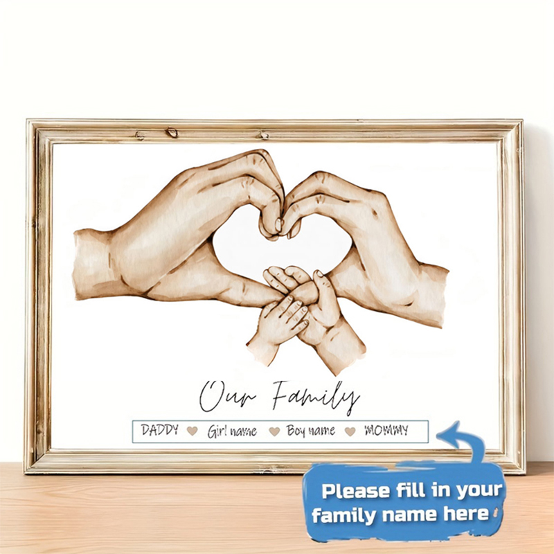Póster personalizado de mano f - Home Decor Japandi reseña y precio
