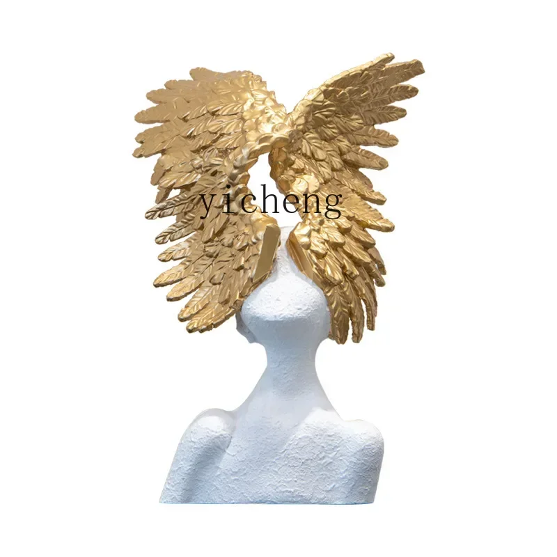 Adorno de ángel con alas de ar - Home Decor Resin reseña y precio