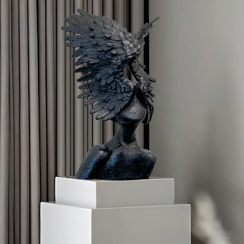 Adorno de ángel con alas de ar - Home Decor Resin reseña y precio