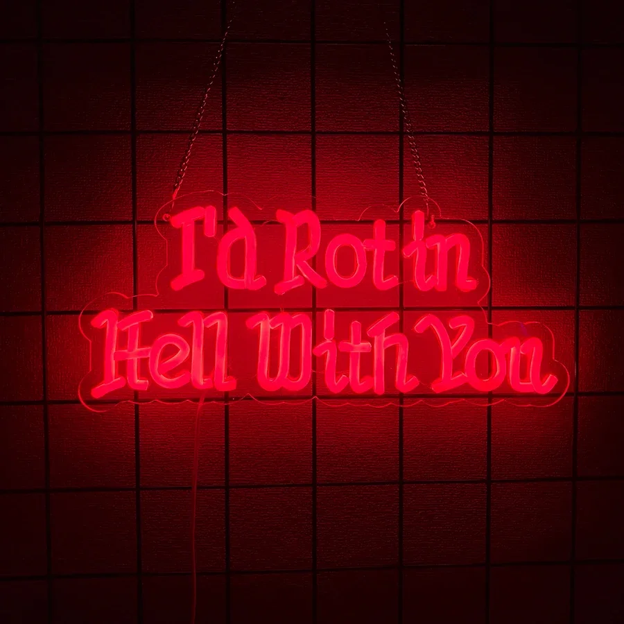 Rot I'd Hell With You Letreros - Home Decor Fallout 4 reseña y precio