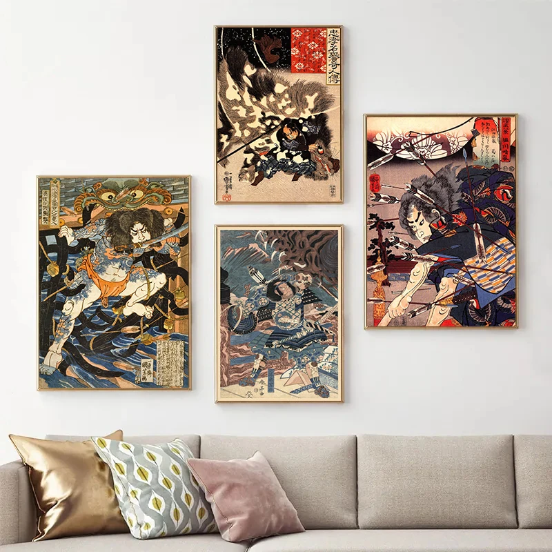Pintura en lienzo Retro japone - Home Decor Japandi reseña y precio