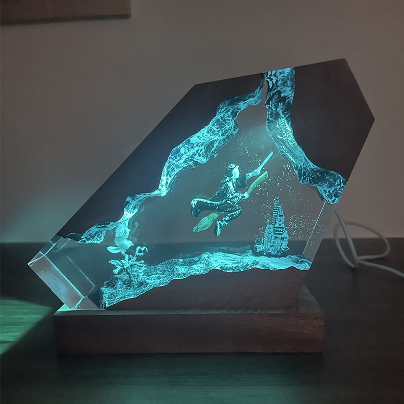 Lámpara de Resina Epoxi con Di - Home Decor Resin reseña y precio