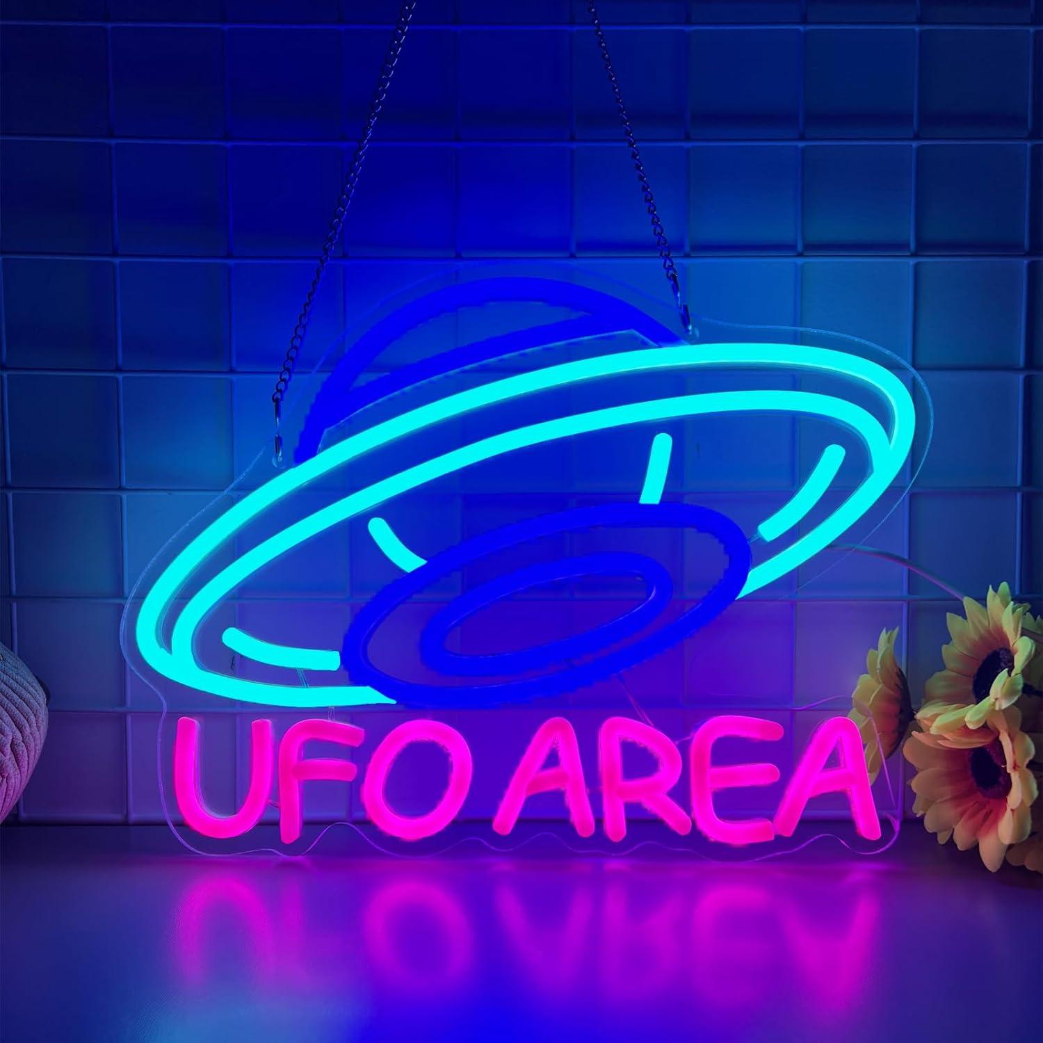 Letrero de Neón UFO AREA, Nave - Home Decor Lamp reseña y precio