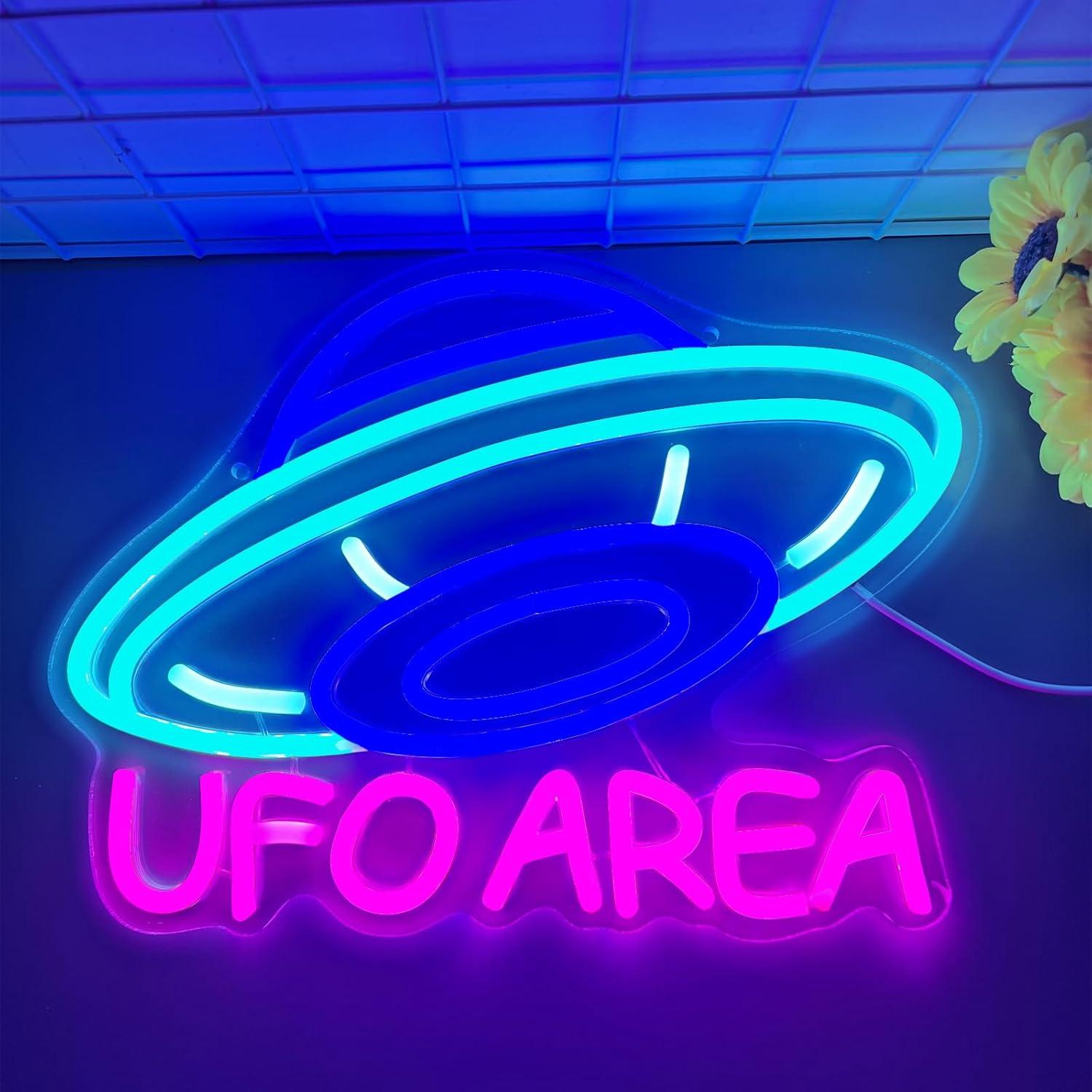 Letrero de Neón UFO AREA, Nave - Home Decor Lamp reseña y precio