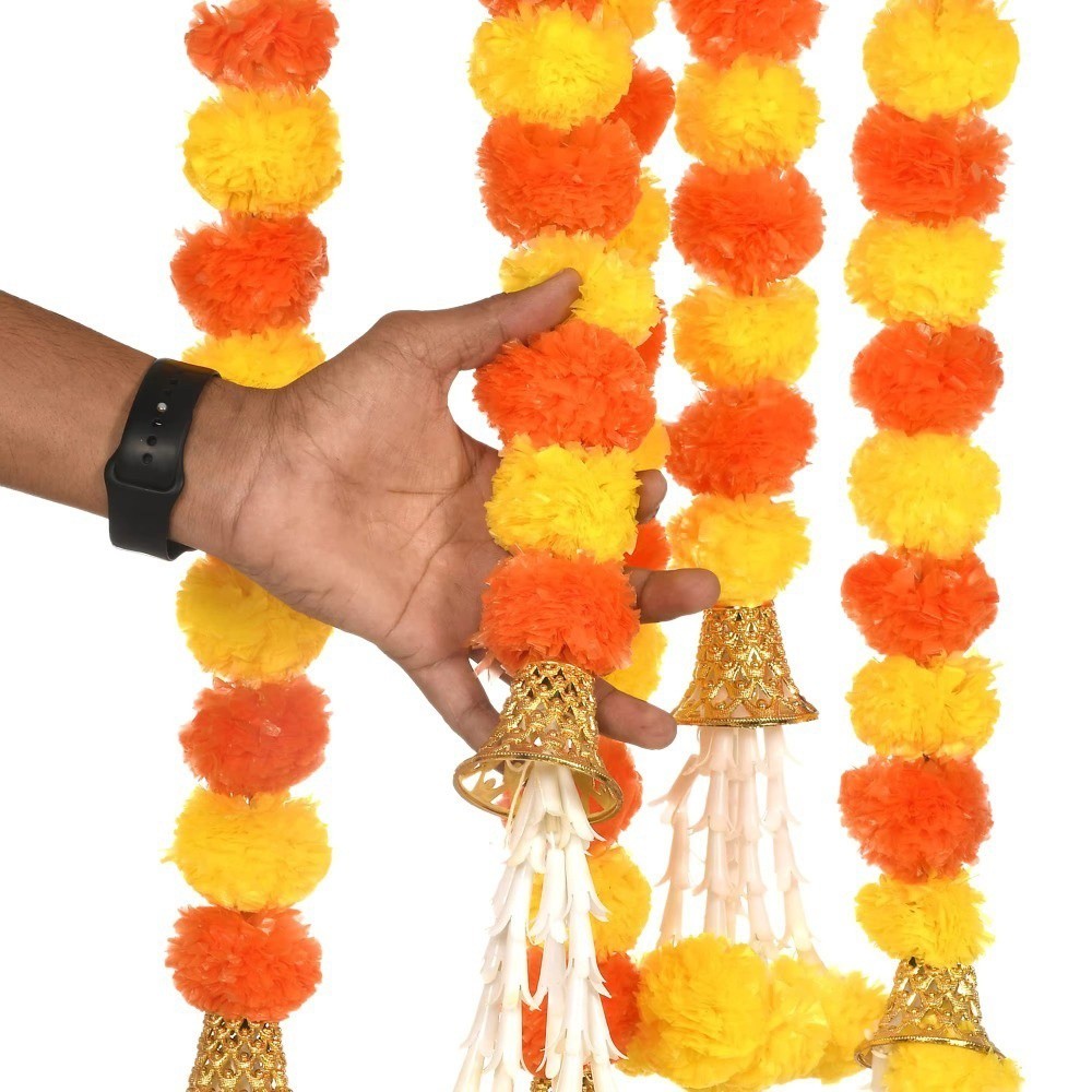 Guirnalda de caléndula artific - Home Decor Indonesia reseña y precio