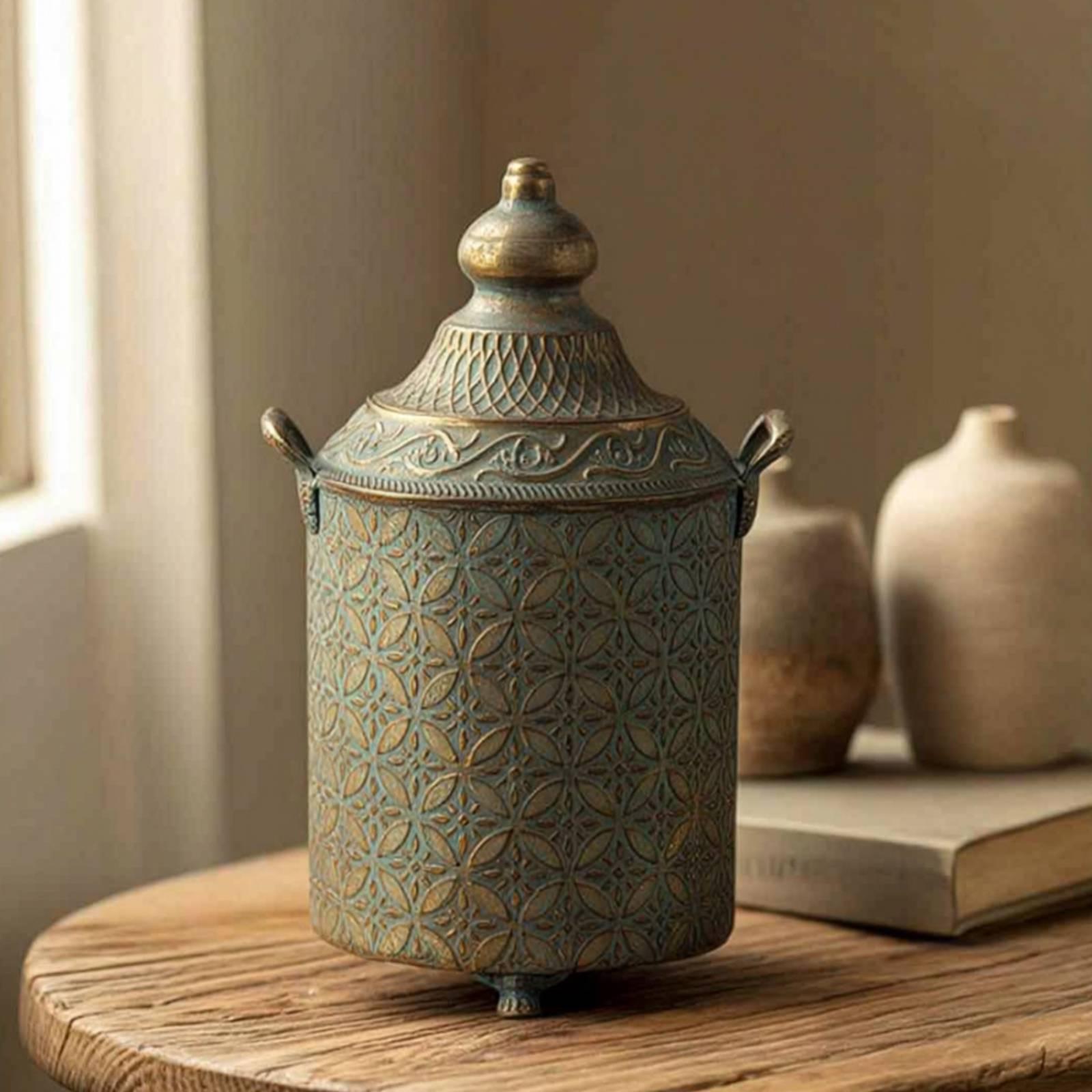 Jarrón Decorativo de Metal con - Home Decor Vase reseña y precio