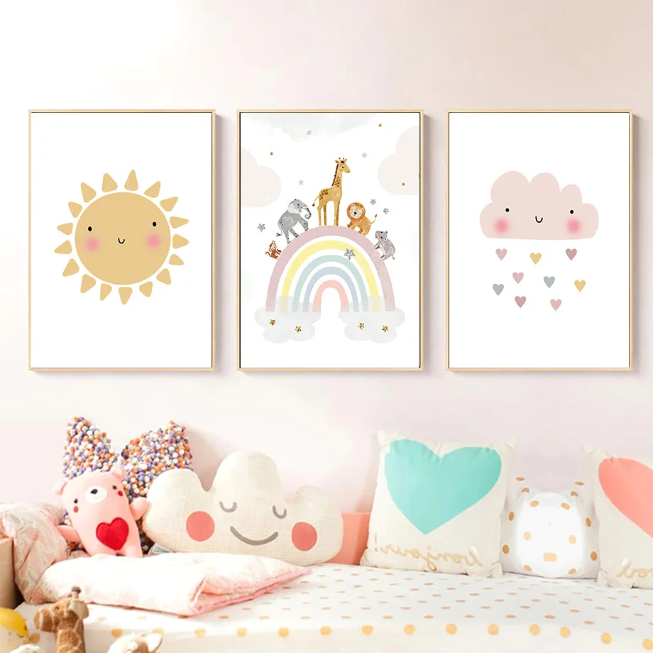 Pósteres nórdicos de jirafa, e - Home Decor Japandi reseña y precio