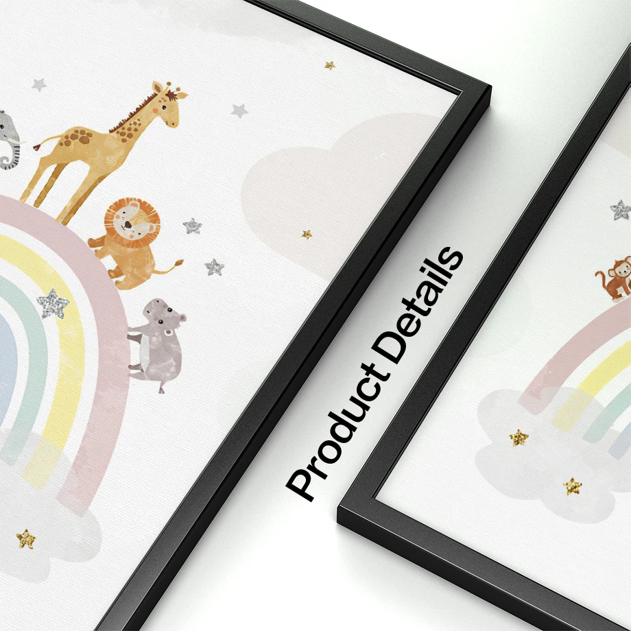 Pósteres nórdicos de jirafa, e - Home Decor Japandi reseña y precio