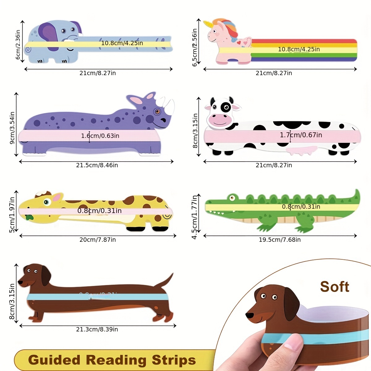 7 tiras con diseños de animale - Home Decor Online reseña y precio