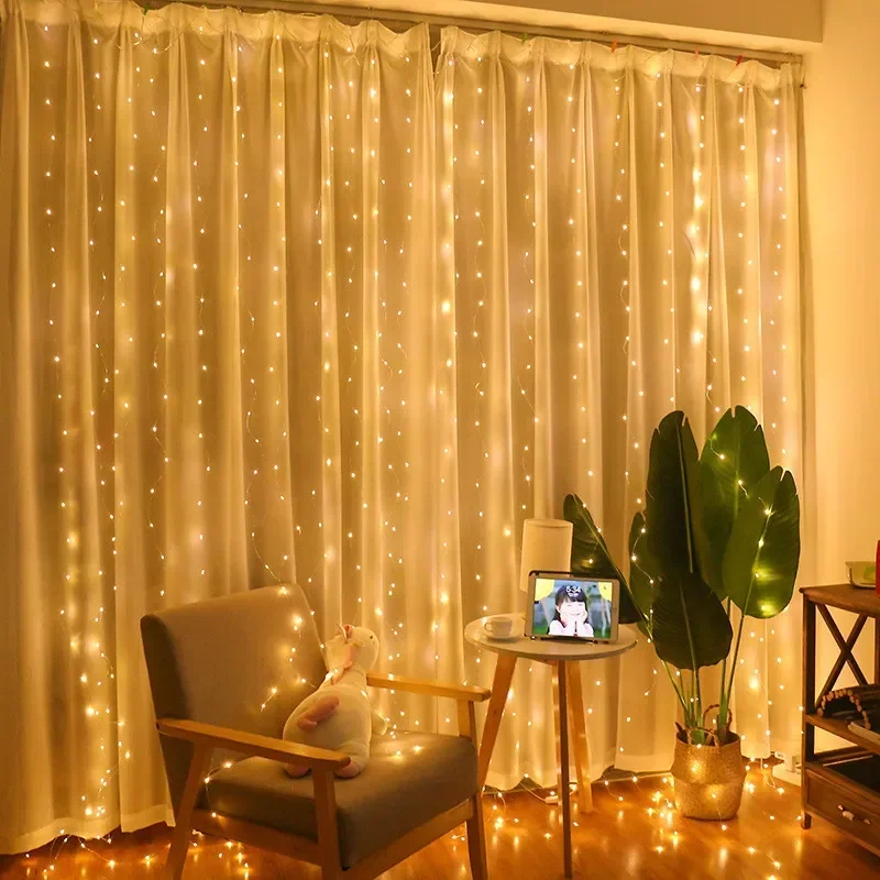 Guirnalda de luces LED para co - String Curtain Light reseña y precio