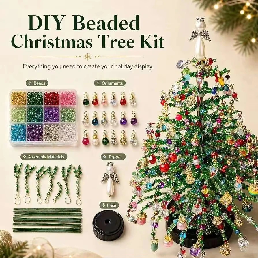 Kit de cuentas para árbol de N - Home Decor Xmas Gifts reseña y precio