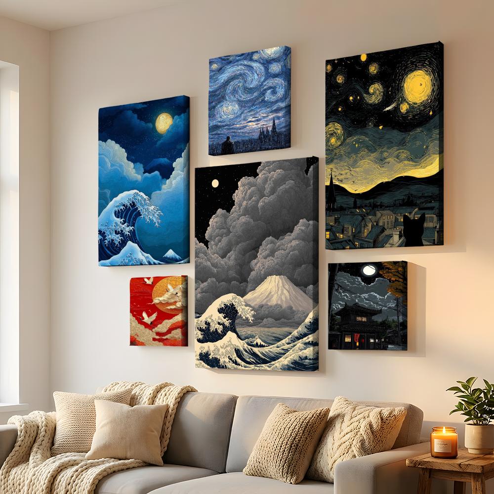 Cuadro de pared enmarcado esti - Home Decor Japandi reseña y precio
