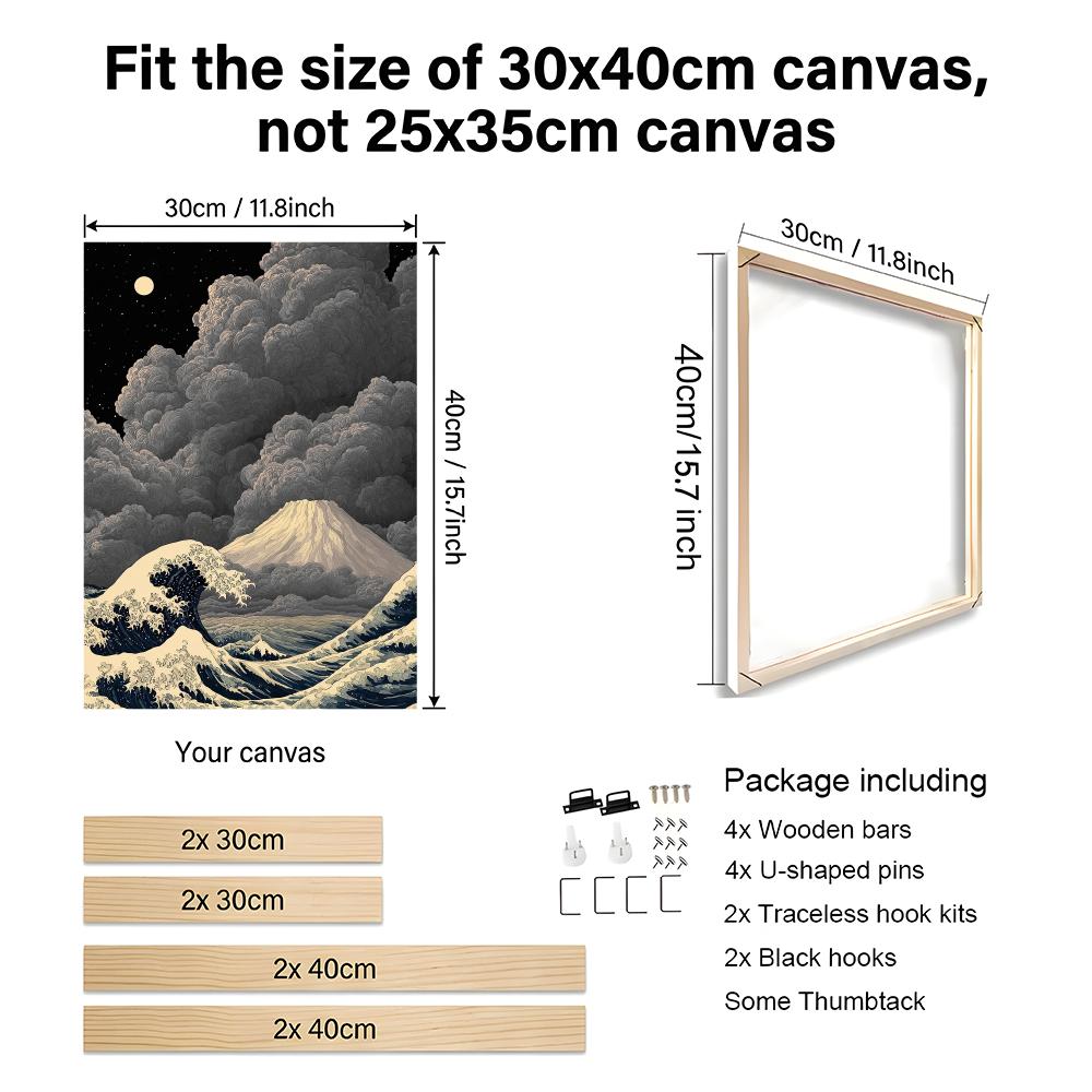 Cuadro de pared enmarcado esti - Home Decor Japandi reseña y precio