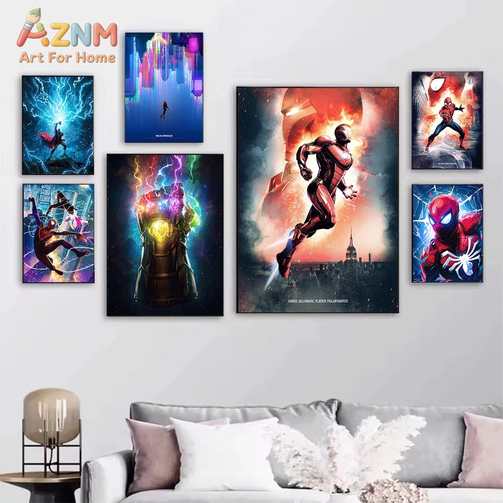 Cuadro de Lona de Avengers End - Watercolor Poster Print reseña y precio